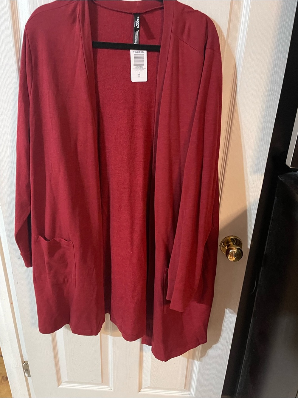 torrid Rhubarb Heathered Open Cardigan
